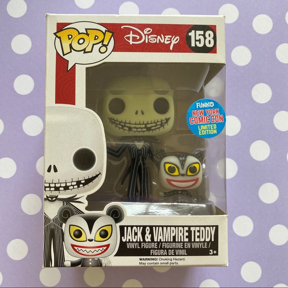 NYCC Jack Skellington & Vampire Teddy Funko POP